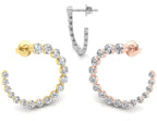 18K Bespoke Diamond Earrings — 3 COLOR