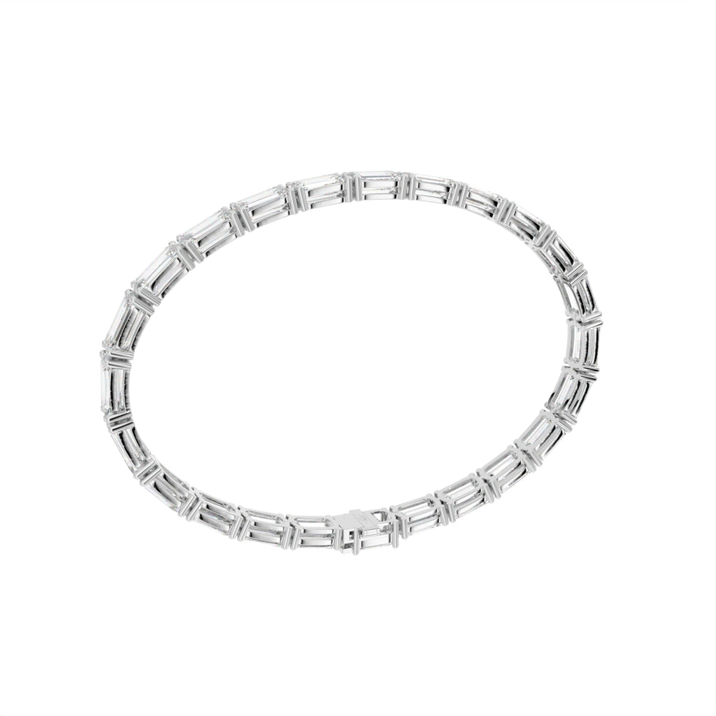 vimg:FJ6865|vimg:FJ6767|18K White Gold Ashoka Diamond Bracelet — 3D VIEW