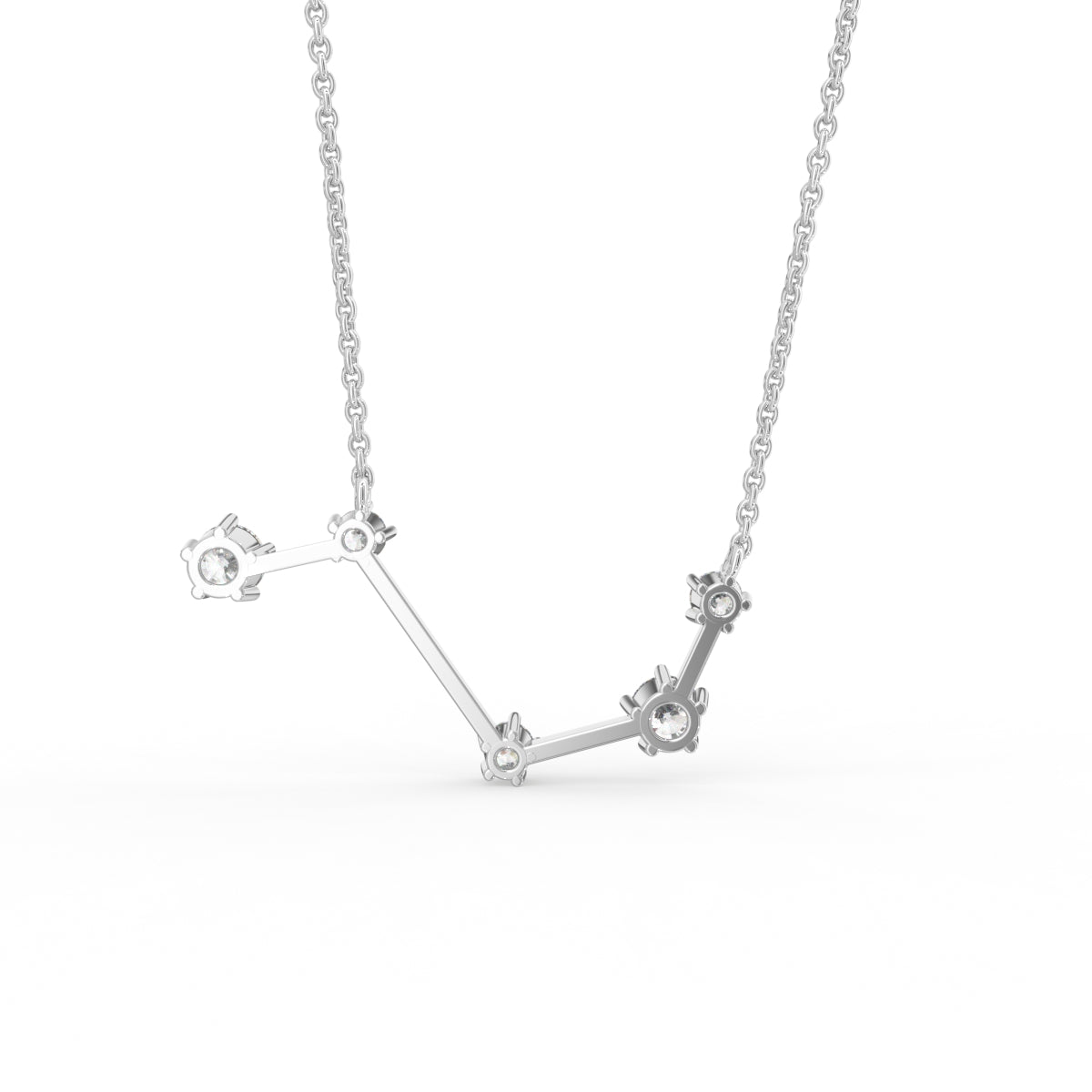 vimg:FJ6014|vimg:FJ6922|18K Constellation Round Diamond Pendant — BACK