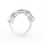 18K Halo Oval Diamond Ring — 3D VIEW