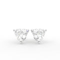 18K Trillion Solitaire Diamond Earrings — TOP