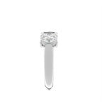 vimg:FJ3875|vimg:FJ3876|14K White Gold Eternity Emerald Diamond Ring — SIDE
