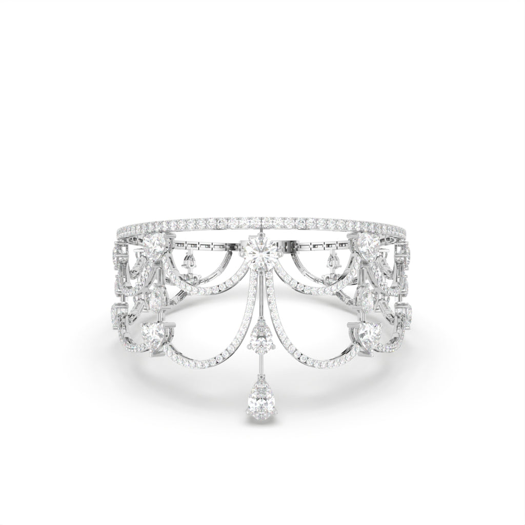 18K Chandelier Pear Diamond Bracelet — TOP