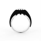 vimg:FJ4689|vimg:FJ4847|vimg:FJ4690|vimg:FJ2218|14K White Gold Bespoke Cushion Diamond Ring — FRONT