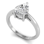 18K Solitaire Pear Diamond Ring — 3D VIEW