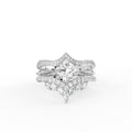 18K Yellow Gold Bespoke Princess Diamond Ring Set — TOP