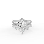 18K Yellow Gold Bespoke Princess Diamond Ring Set — TOP