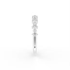 18K Round Eternity Diamond Ring — SIDE