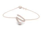 18K Alphabet Diamond Bracelet — TOP