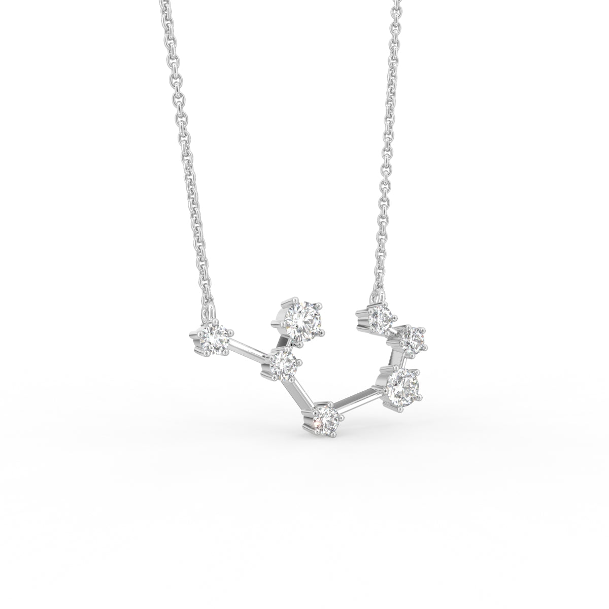 vimg:FJ6931|vimg:FJ7077|vimg:FJ2457|vimg:FJ4524|18K Constellation Round Diamond Pendant — 3D VIEW