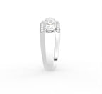 18K Eternity Round Diamond Ring — SIDE