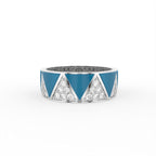 Sterling Silver Diamond Ring — TOP