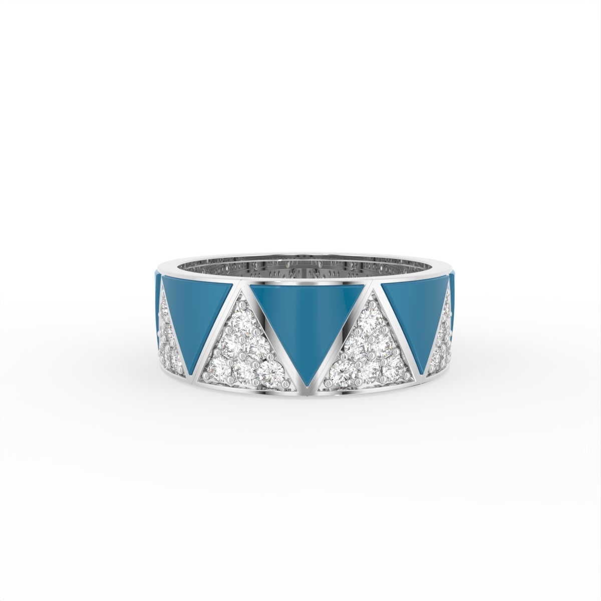Sterling Silver Diamond Ring — TOP