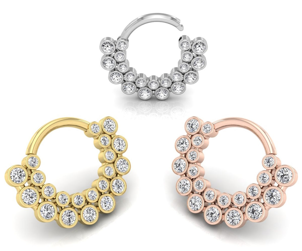 18K Bespoke Diamond Earrings — 3 COLOR