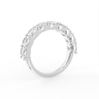 vimg:FJ4854|vimg:FJ4855|vimg:FJ4856|vimg:FJ4861|14K White Gold Eternity Cushion Diamond Ring — 3D VIEW