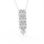18K Chandelier Pear Diamond Pendant — 3D VIEW