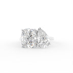 18K Bespoke Pear Diamond Ring — TOP