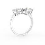 18K Emerald Cut Diamond Ring — 3D VIEW
