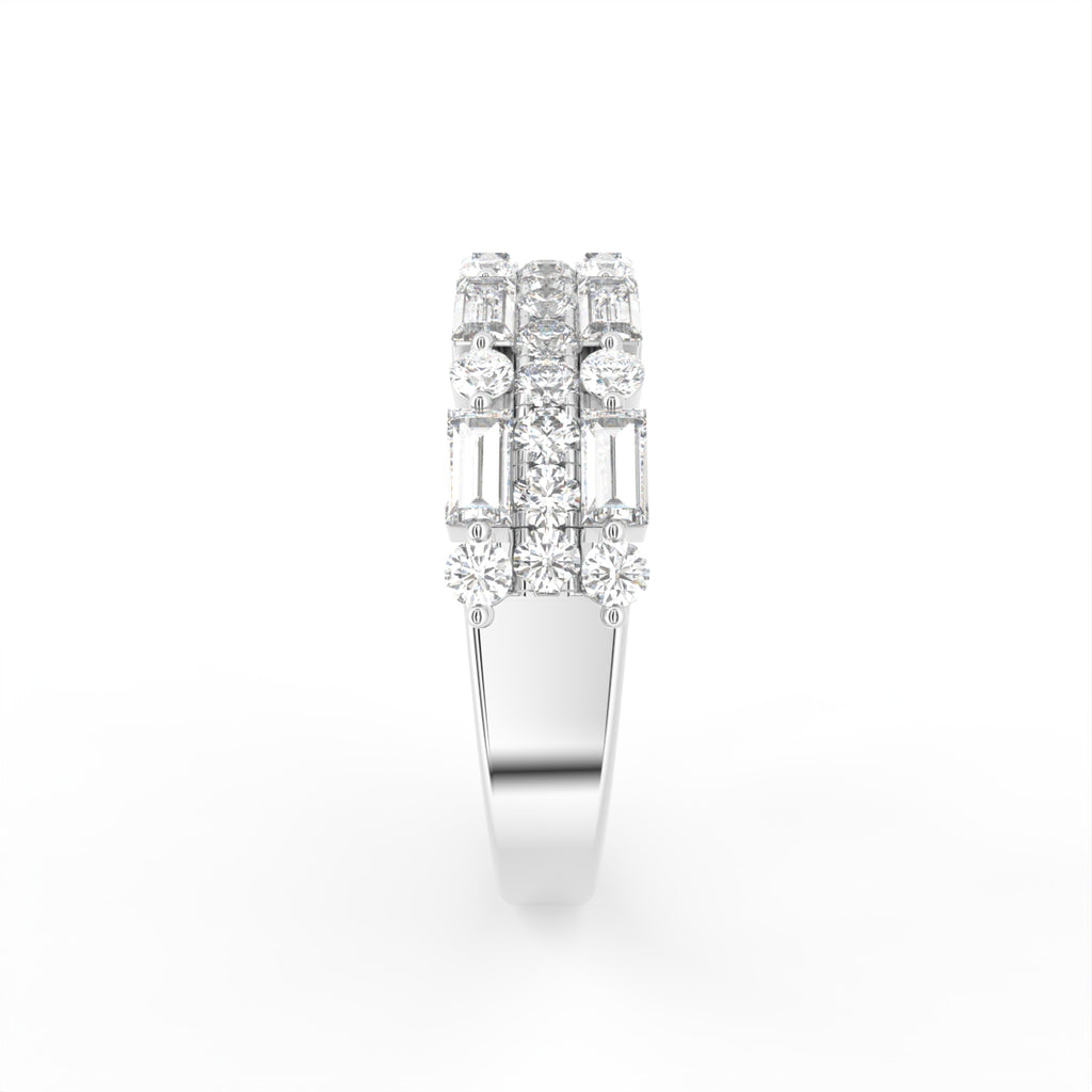 18K Eternity Diamond Ring — SIDE