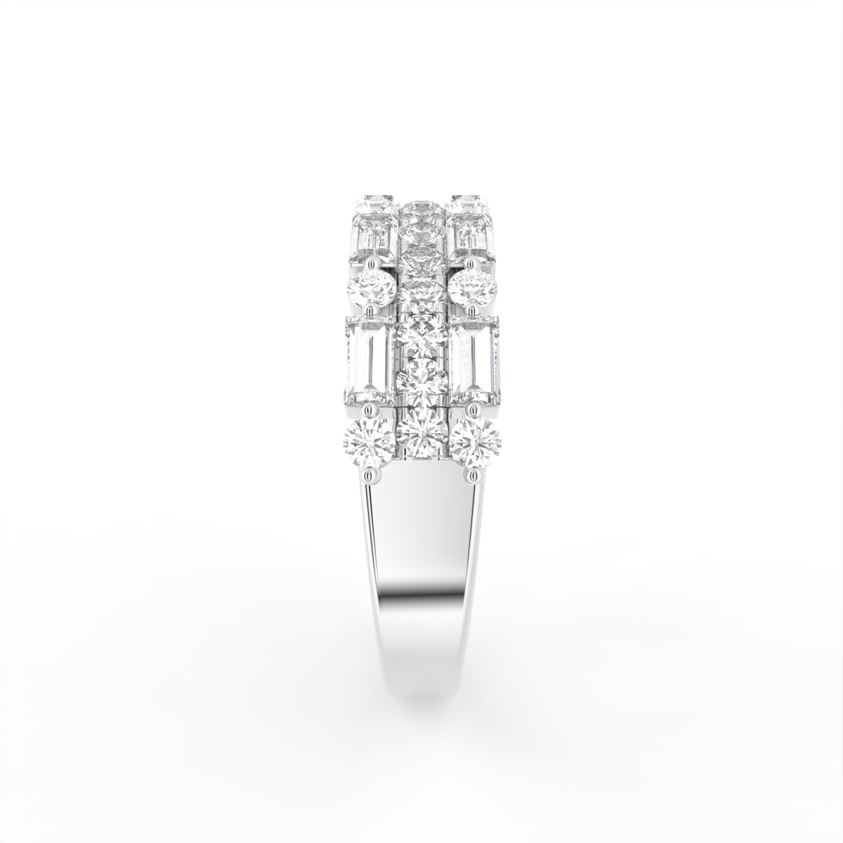 18K Eternity Diamond Ring — SIDE