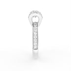 18K Bespoke Round Diamond Solitaire Ring — SIDE