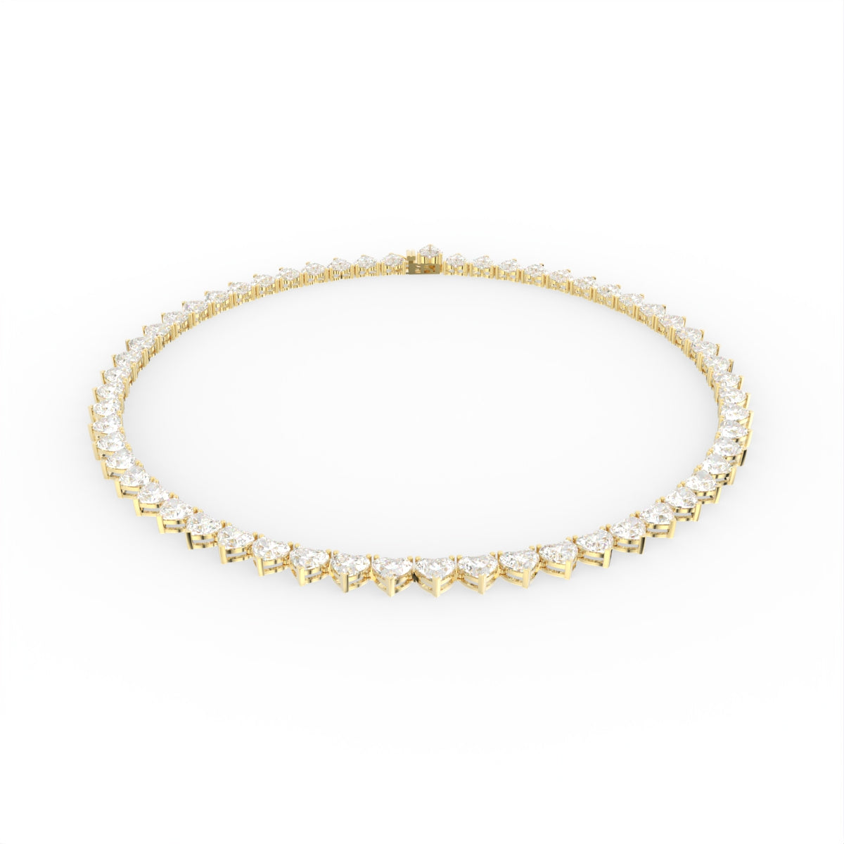 Sterling Silver Diamond Necklace — IMAGE URL