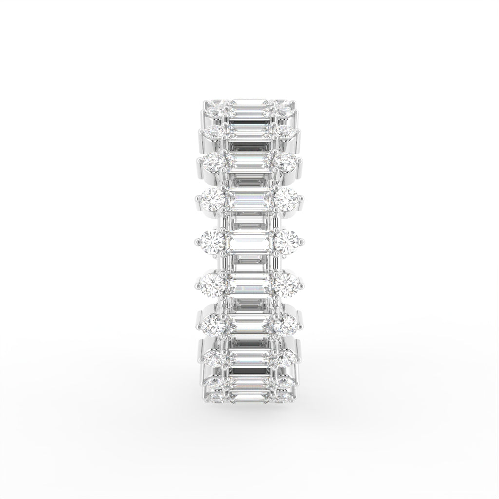 18K Eternity Diamond Ring — SIDE