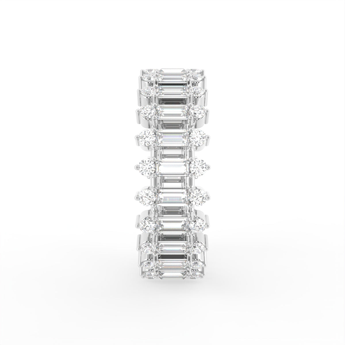 18K Eternity Diamond Ring — SIDE