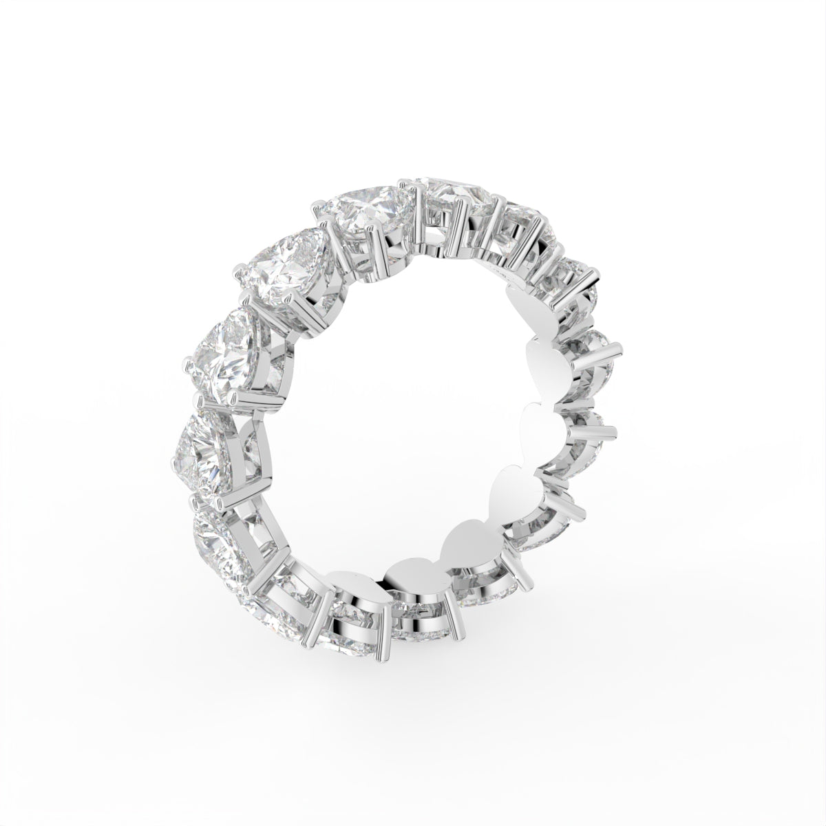 18K Eternity Diamond Ring — 3D VIEW