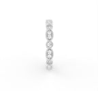 18K Eternity Bezel Diamond Ring — SIDE