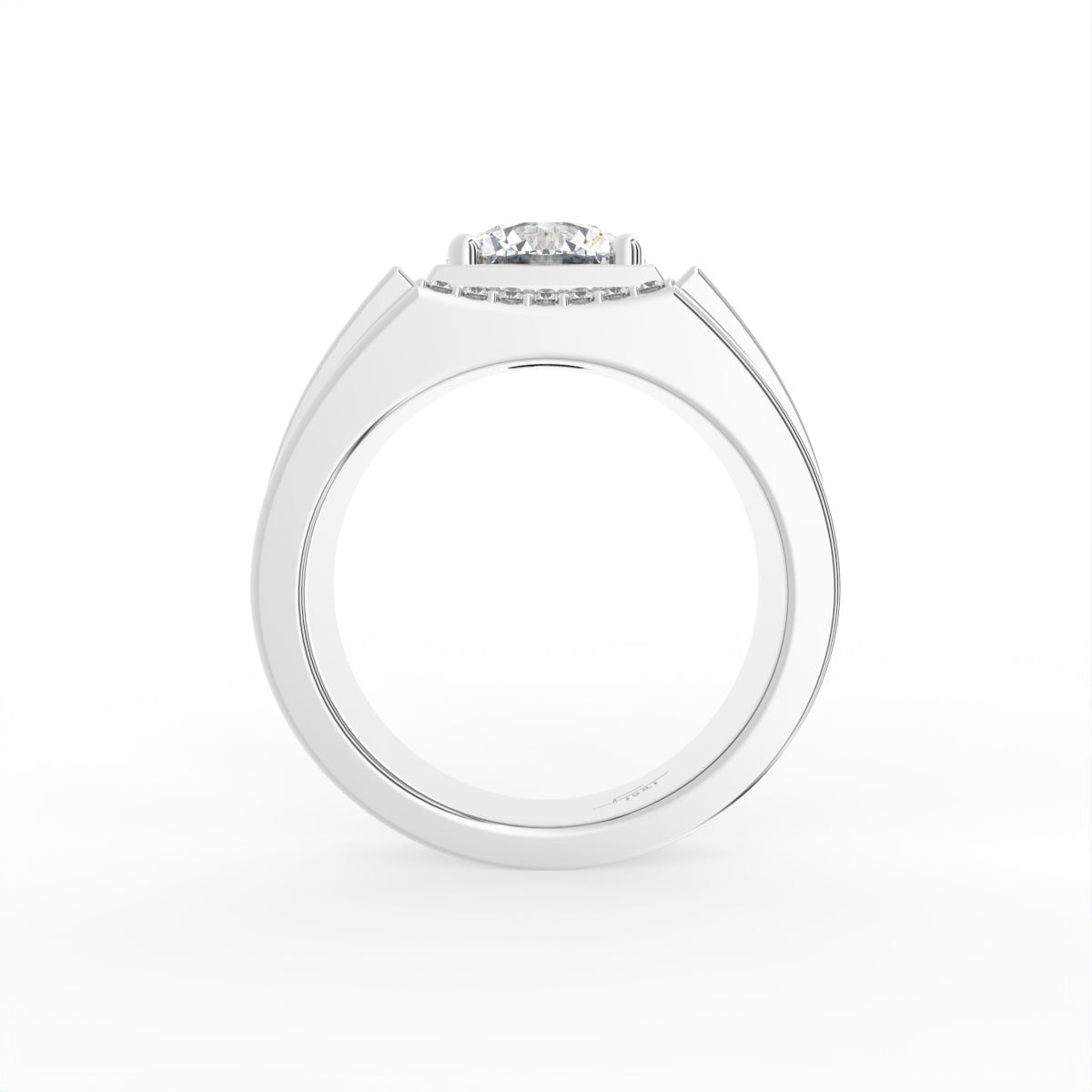 18K Bespoke Diamond Ring — FRONT