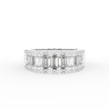 18K White Gold Eternity Baguette Diamond Ring — TOP
