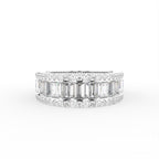 18K White Gold Eternity Baguette Diamond Ring — TOP