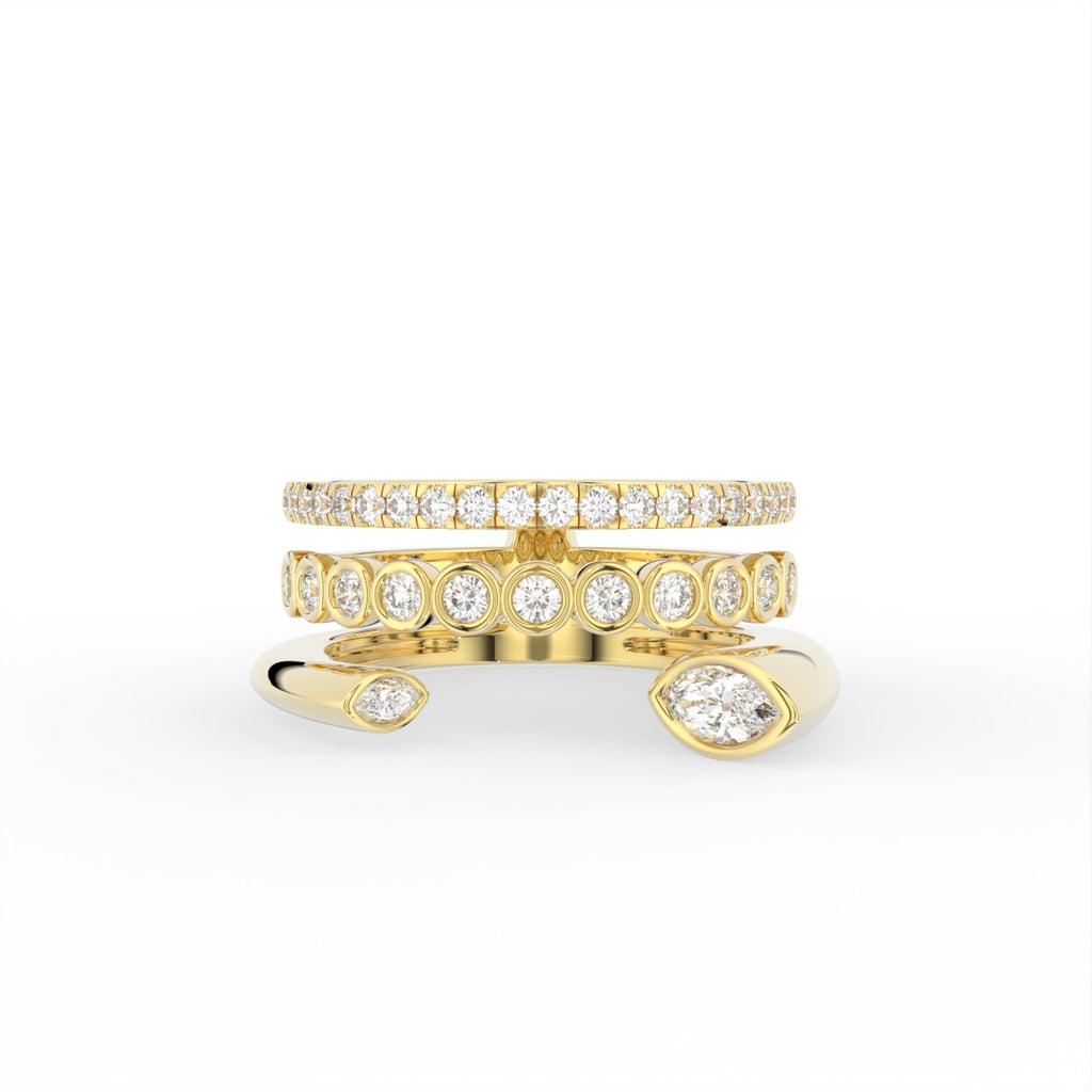 Sterling Silver Diamond Ring — TOP