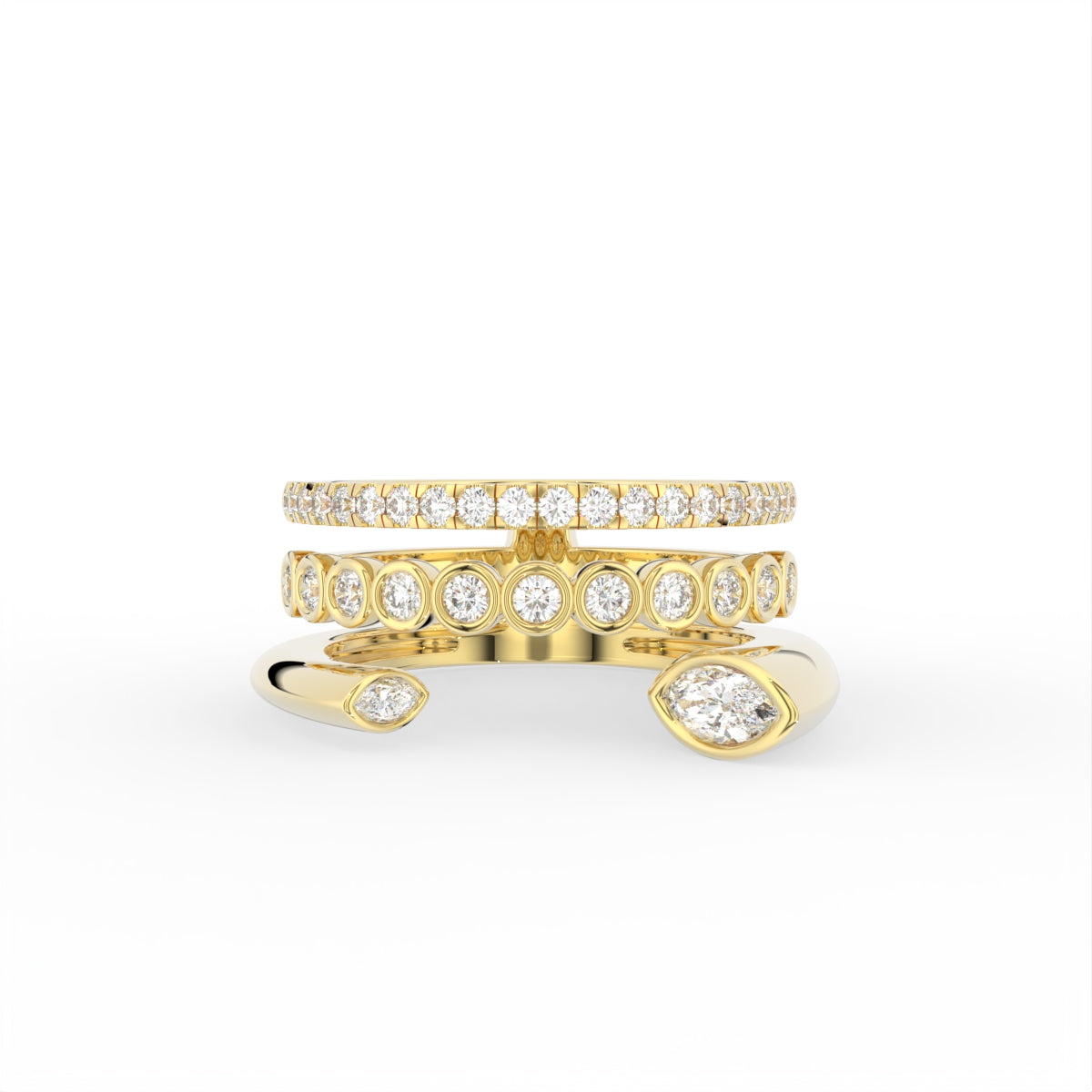 Sterling Silver Diamond Ring — TOP