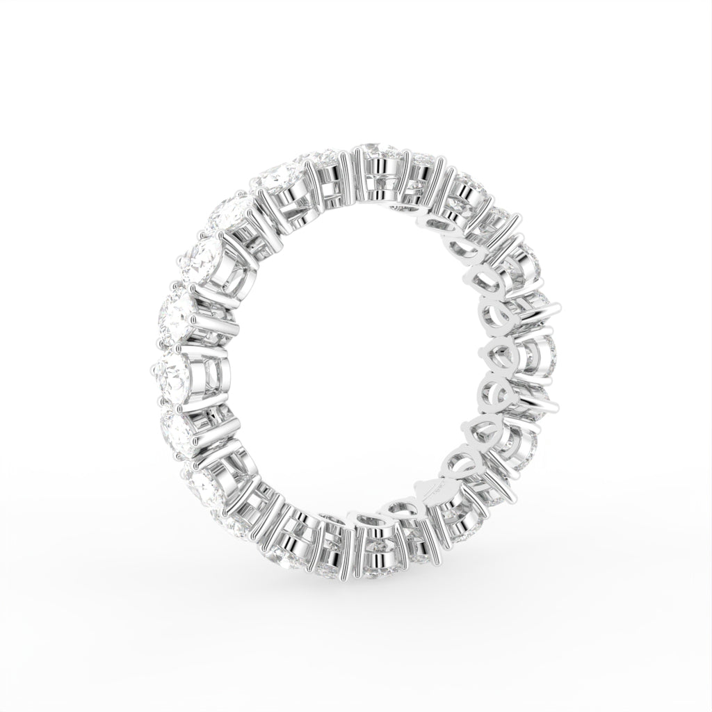 18K Full Eternity Pear Diamond Ring — 3D VIEW