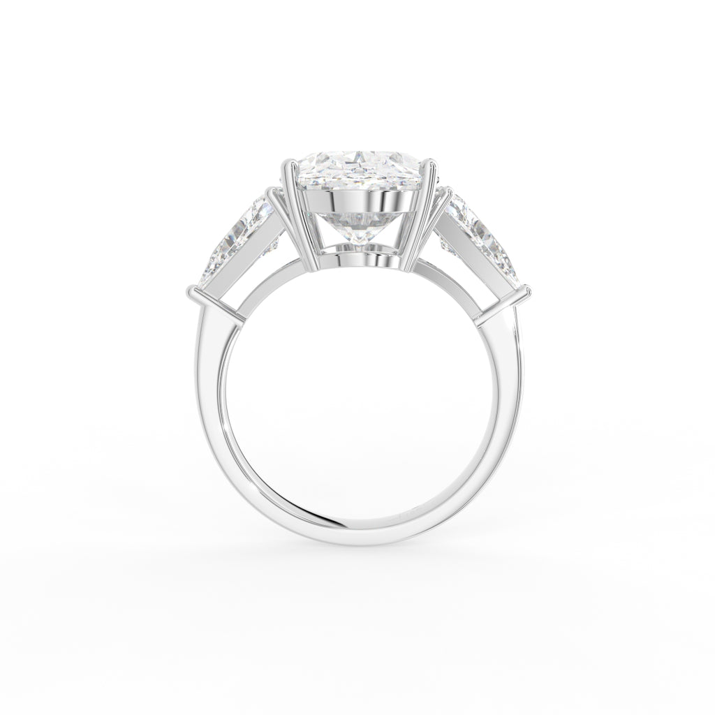 vimg:FJSTWG00078|18K Trilogy Oval Diamond Engagement Ring — FRONT