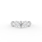 18K Bespoke Round Diamond Ring — TOP