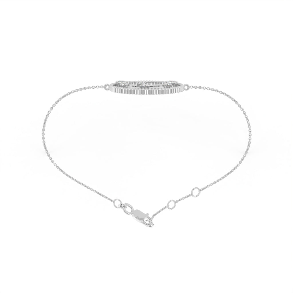 18K Capricorn Constellation Diamond Bracelet — FRONT