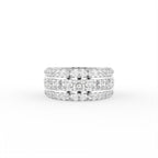 18K Eternity Pave Diamond Ring — TOP
