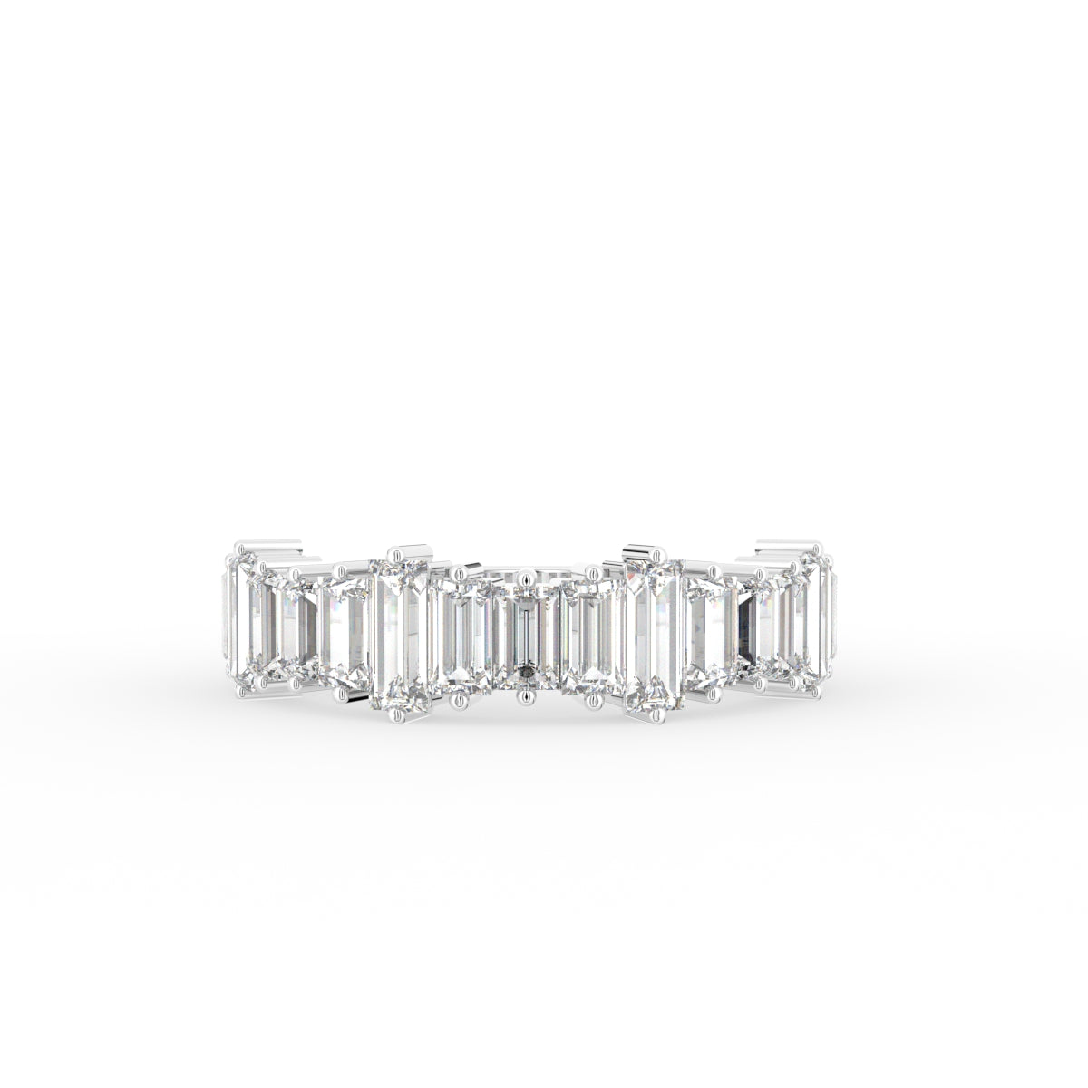 18K Eternity Baguette Diamond Ring — TOP
