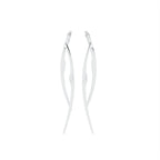 18K Round Diamond Drop Earrings — BACK