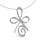 18K Bespoke Life Symbol Diamond Pendant — RIGHT