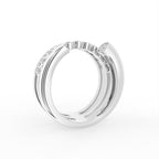 18K Multi-Band Diamond Ring — 3D VIEW