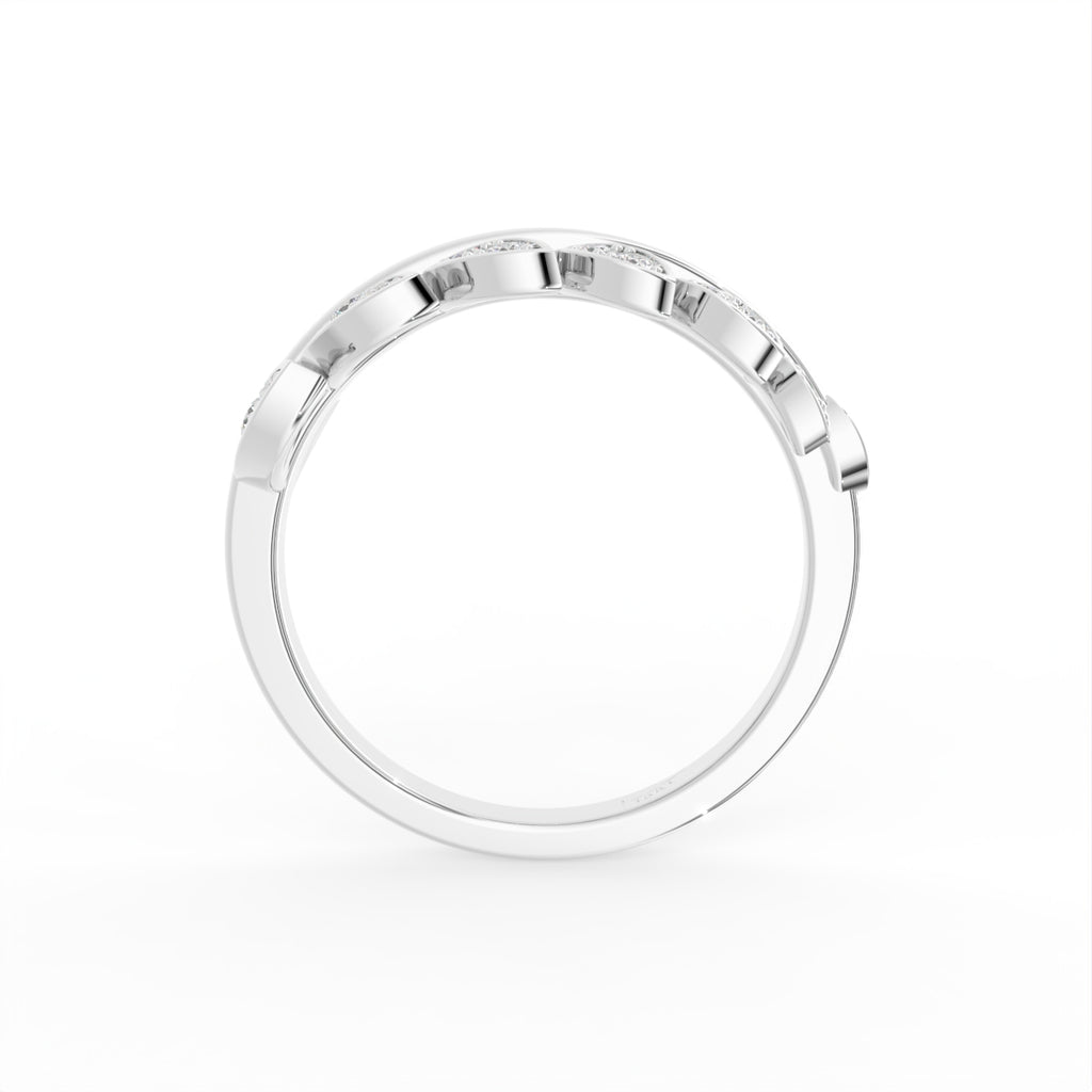 18K Bespoke Cluster Diamond Ring — FRONT