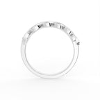 18K Bespoke Cluster Diamond Ring — FRONT