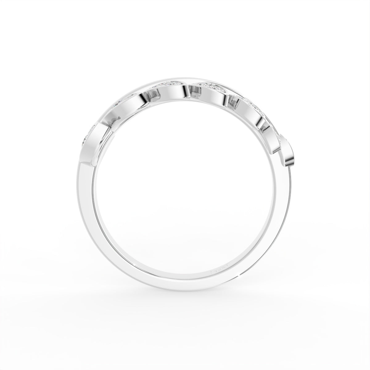 18K Bespoke Cluster Diamond Ring — FRONT
