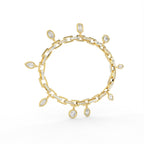 18K Charm Diamond Bracelet — 3D VIEW