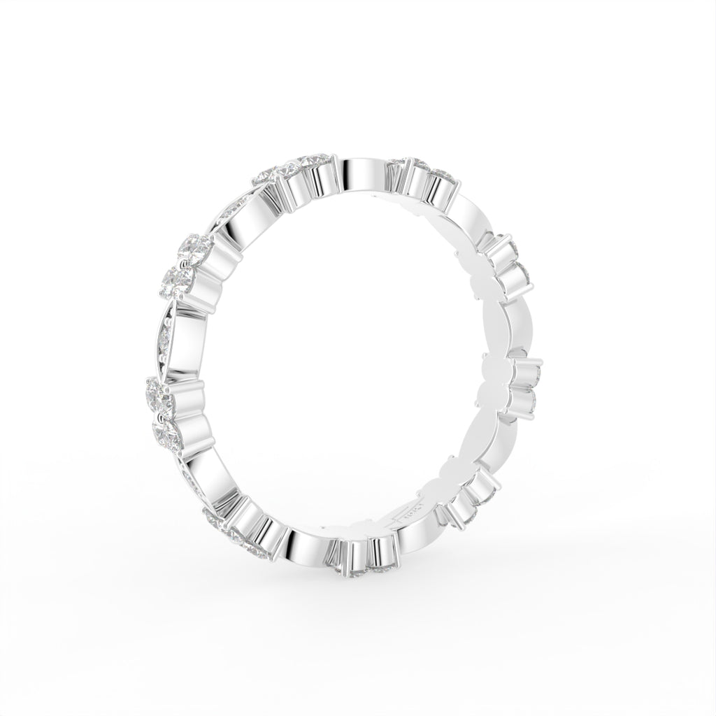 18K Bespoke Round Diamond Ring — 3D VIEW