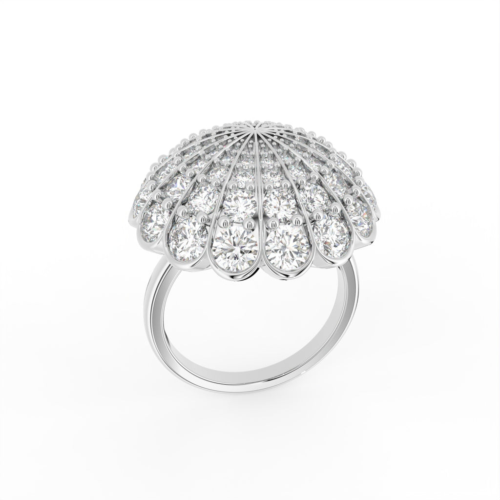 Sterling Silver Diamond Ring — IMAGE URL